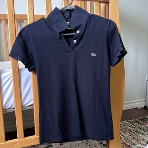 Lacoste size 36 navy blue polo